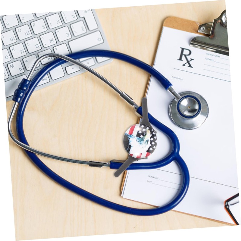 KOMBIUDA Stethoscope Name Tag for Id Tag Open Clasp Design