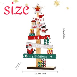 Christmas Table Decorations, Christmas Wooden Table Sign Xmas Tabletop Decorations Christmas Gnome Table Sign Christmas Centerpiece Tabletop Signs for Xmas Party Supplies Home Room Decor Y4-SDKTBJ (A)