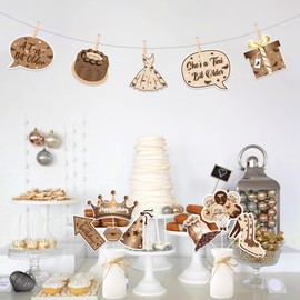 kreat4joy Espresso Martini Birthday Decorations, 24pcs A Tiny Bit Older Birthday Decoration Photo Booth Props for Woman Girl Espresso Martini Cocktail Weenies and Tinies Birthday Party Decoration