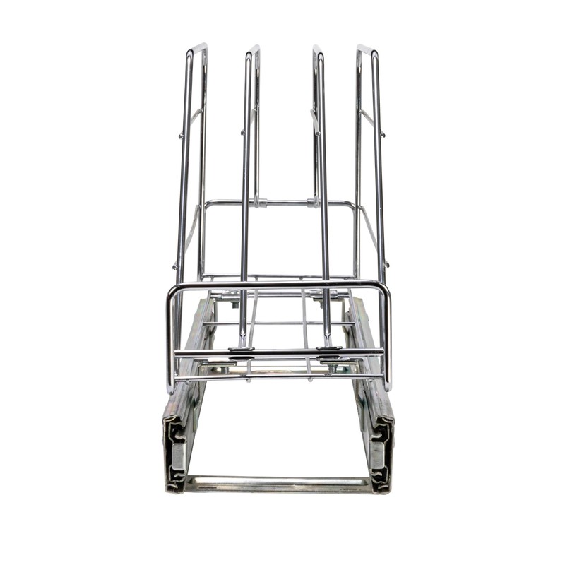 Household Essentials Glidez Multipurpose Chrome-Plated Steel Pull-Out/Slide-Out Storage Organizer for