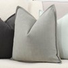 Madizz Set of 2 Plain Chenille Cushion Covers, Soft Decorative