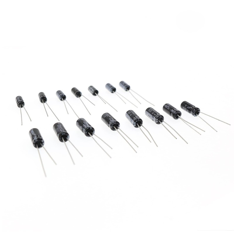 200Pcs 15 Values 10V-50V Electrolytic Capacitors Assortment Box Range 0.1uF