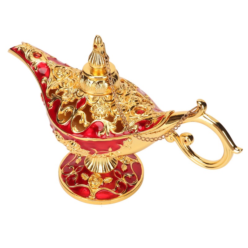Magic Genie Lamp Exquisite Colorfast Eye Catching Alloy Embossed Pattern