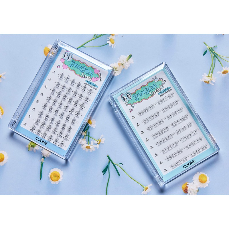 Clione 1+1 Clione no-glue eyelash strand eyelash attachment self-under attachment