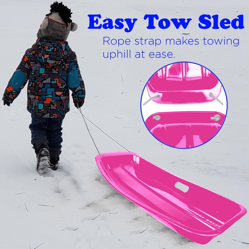 Slippery Racer Downhill Sprinter Flexible Kids Toddler Plastic Cold-Resistant Toboggan