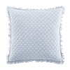 Brielle Home Ravi Stone Washed Solid Diamond Stitched Quilted Euro