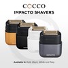 COCCO IMPACTO Shaver, Hygienic Gold Foil Triple Blade, Gold, Wet