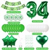 34 Balloons - 34th Birthday Decoration for Men & Women