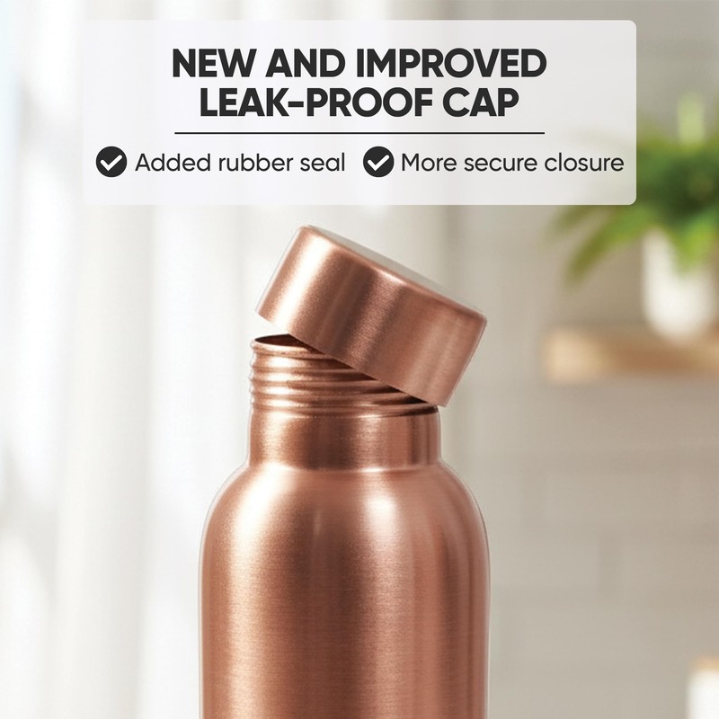 100% Pure Copper Water Bottle for Drinking Water – 34