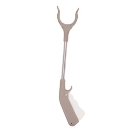 KALLORY 1Pc Grabber Tool for Handicapped Gutter Cleaning Tools Pick Stick Grabber Reacher Grabber Pickup Tool Heavy Duty Grabber Rubbish Pick Up Clip Stainless Steel Auxiliary Tool Elder
