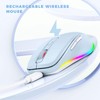 PEIOUS Wireless Mouse Jiggler - LED Wireless Mice with Build-in