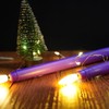 Ni-JASW Purple Flameless Taper Candles with Remote, Flickering Battery Operated