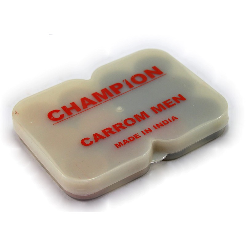 StonKraft Carrom Wooden Coins with Plastic Box (Without Beater) -