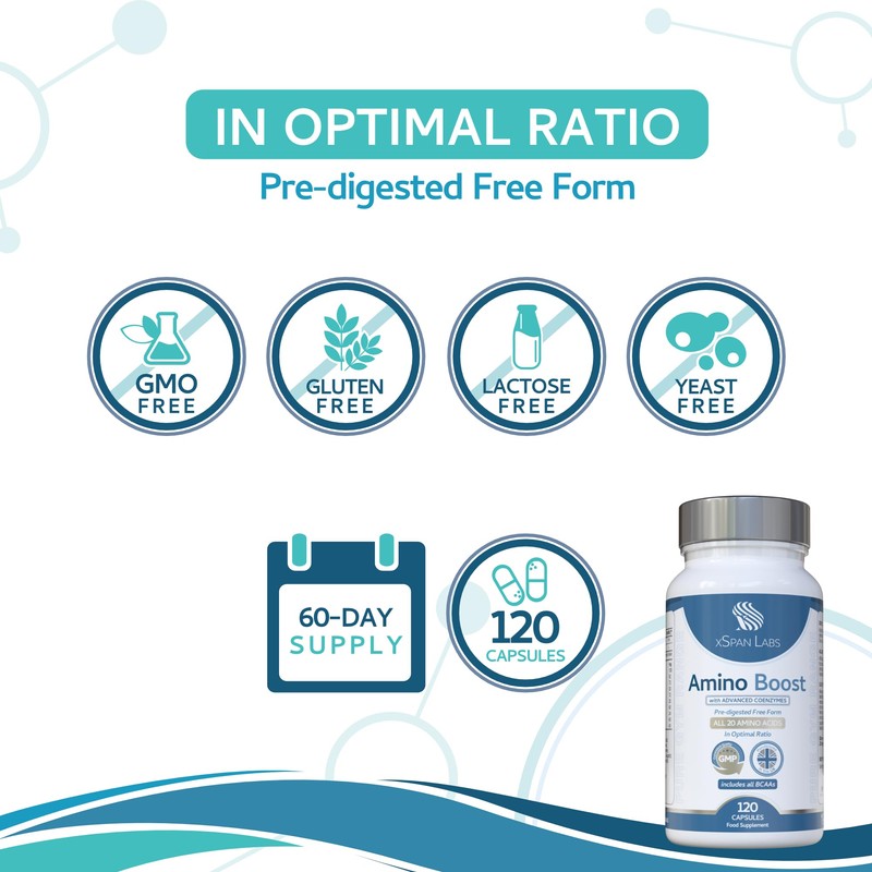 Amino Boost - Full Spectrum 20 Amino Acids Supplement 120