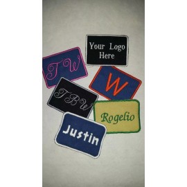 EmbroideryByZevotek Mechanics Name Patch, Canvas iron on or sew on custom embroidered small business