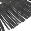 KIMISS Motorcycle Floorboard Fringe, 2Pcs Motorcycle Floorboard Fringe PU Leather