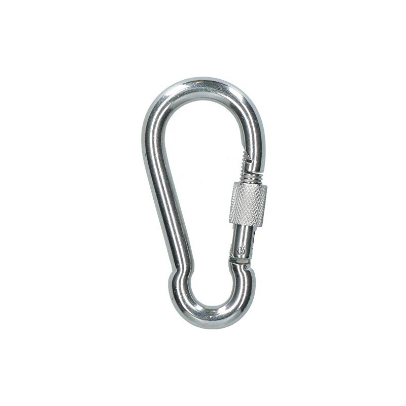 Carabina Carbine Hook with Screw Gate 10mm MARINE GRADE Stainless