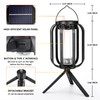 Toodour Solar & Battery Powered Lantern Outdoor Lights, 2 Pack