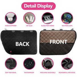 Winbate 2PCS Car Door Protector for Dogs Pet Car Door Cover-Waterproof Scratchproof Nonslip Durable Car Door Protector, Machine Washable Pet Vehicle Door Guard