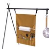 Outdoor Camping Tableware Storage Bag Portable Hanging Canvas Utensil Tissue