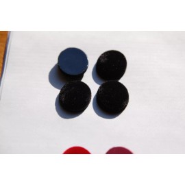 Yummy Treasures Vintage Black Velvet Velour Cabochons 30mm x 22mm cab434C