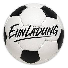 ZELAITE 12 x Football Invitation Cards for Children's Birthday, Cool Football Invitation for Children's Birthday for Boys and Girls, Funny Invitation Card for Birthday Party (A)