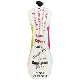 Giggle Golf Hybrid/Utility Head Cover | Head Covers for Women & Men (Putt Now Wine Later)