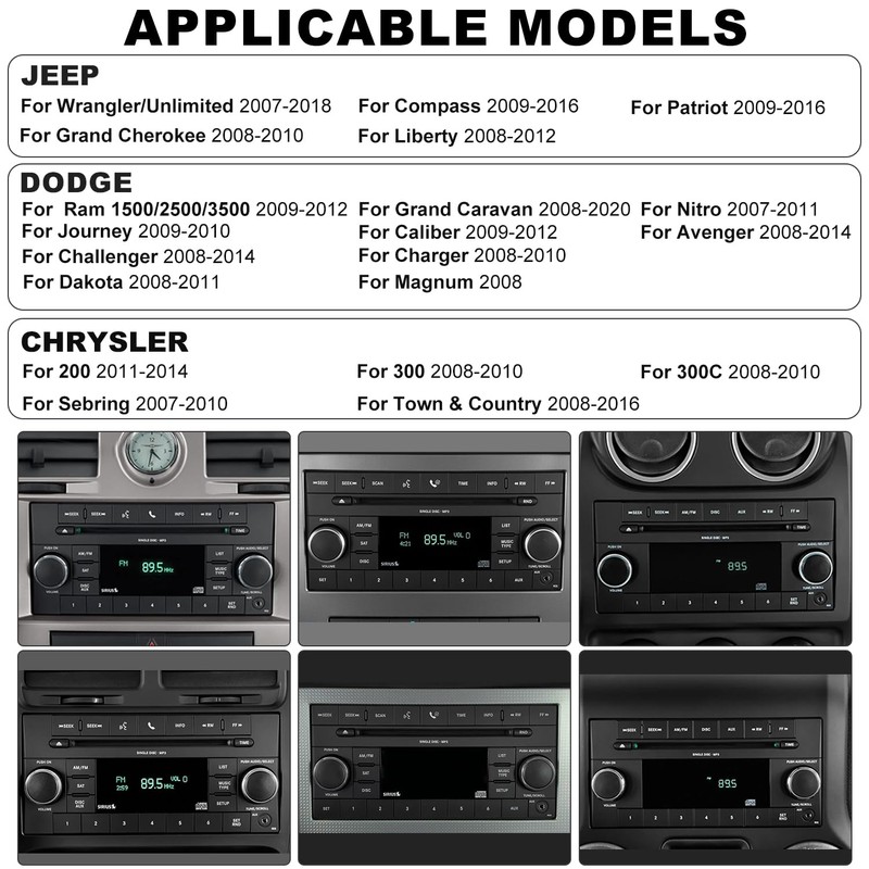 Upgrade Android Car Radio for Jeep Wrangler JK 2007-2018, Compass