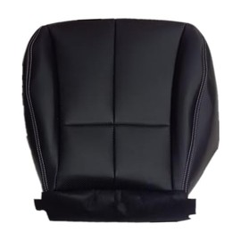 NLQR Front Passenger Bottom Replacement Perforated Seat Cover Black Microfiber Leather Compatible with Subaru Forester 2009 2010 2011 2012 2013