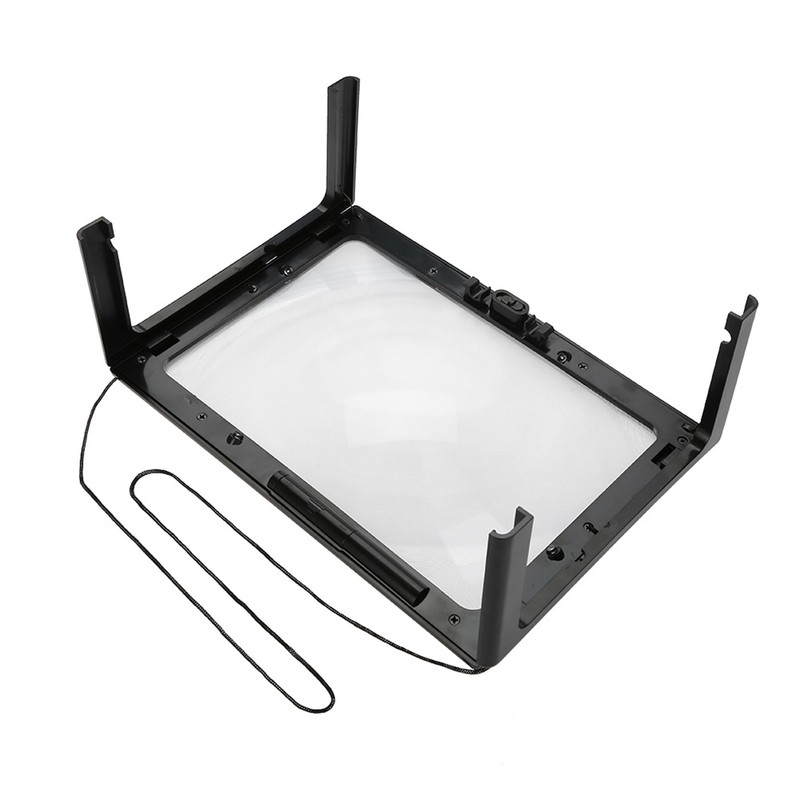 Foldable Ultrathin A4 Full Page Magnifying Glass with 3X Magnifier