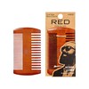 RED by Kiss Premium Wood Men Dual Side Beard Comb,