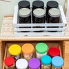 Jumterlee 6 Pack 32 oz Amber Mason Jars, Wide Mouth
