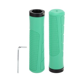 TUCKBOLD Bike Handlebar Grips Covers 135mm Long Lightweight | Bicycle End Grips Protector Green 1 Pair