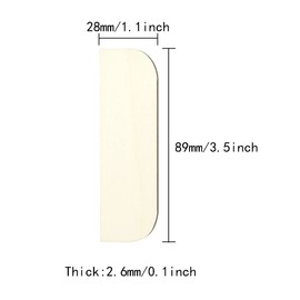 ITROLLE 12PCS 3.5 Inch Hinge Repair Kit Wooden Plate Door Hole Cover Filler Plate Repair Plate Hinge Kitchen Cabinet Hinges Cabinet Door Hinge Door Hole Cover Plate Wooden Hinge Filler Plates