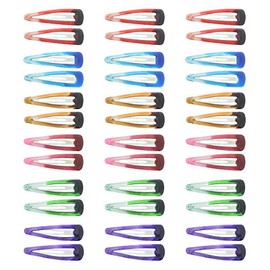 Zac's Alter Ego Set of 36 Assorted 5cm Translucent Dark Two Tone Sleepy Clips/Snap Hair Clips