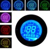 Akozon Tachometer Motorcycle LCD Meter Tachometer Gauge Odometer Speedometer 0-199km/h