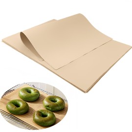 50PCS Greaseproof Paper Sheets, 20 x 30cm Parchment Paper Sheets for Baking Non-Stick Pre-Cut Unbleached Baking Papers Waterproof Cooking Papers for Oven Air Fryer Grilling Steaming