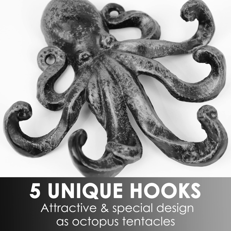 JJ PRIME - Octopus Key Holder for Wall | Animal