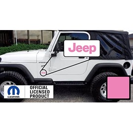 Decal Mods 97-06 TJ Fender Small Jeep Side Logo Graphic fits Jeep Wrangler TJ (1997-2006) (Set of 2) SJ3Y6 Baby Pink