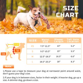 Washable Dog Diapers Female 3 Pack Reusable Premium Highly Absorbent Doggie Diapers, Flexible Puppy Diapers, Durable Leak-Proof Dog Diapers for Period Heat Incontinence Potty Training, S