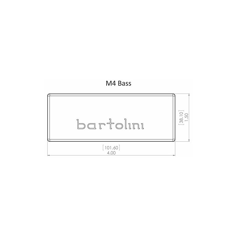Bartolini M45CBC-B 5-string Classic M4 Soapbar Bass Neck Pickup