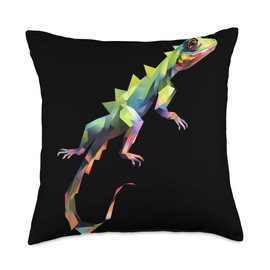Origami Master Folding Paper Craft Origami Lizard Japanese Art Paper Folding Artist Throw Pillow, 18x18, Multicolor