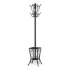 Monarch Metal Coat Rack with an Umbrella Holder, 71", Black