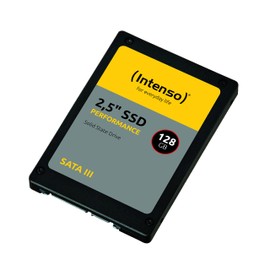 Intenso 3814430 Internal 2.5 Inch SATA III High Performance SSD, 128 GB, 550 MB/s, Black