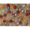 600 pcs Silver-Purple Mix of Faceted Fire Polished Czech Glass