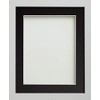Frame Company Allington White Photo Frame with Black-V Groove Mount,