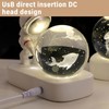 Coyoohouse Glowing Crystal Ball 3D Inner Carved Small Crystal Ball