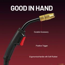 Heavy Duty 15ft MIG Welding Gun H100S4-10 H10 245926,Replacement Hobart Handler 190, Handler 210, Handler 210MVP Guns ADD Tips Kit