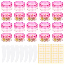 Sgehai Pack of 73 Containers, 5 ml, Cosmetic Jars, Lip Balm Containers with Lid, Mini Jar, Empty Cream Jars, Sample Containers, Cream Jars for Filling, Empty Container