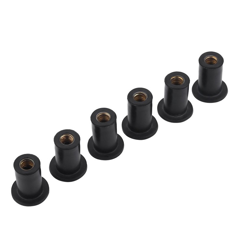 ecrou Caoutchouc m5,Kayak Well Nuts, 6pcs M5 Durable Rubber Well